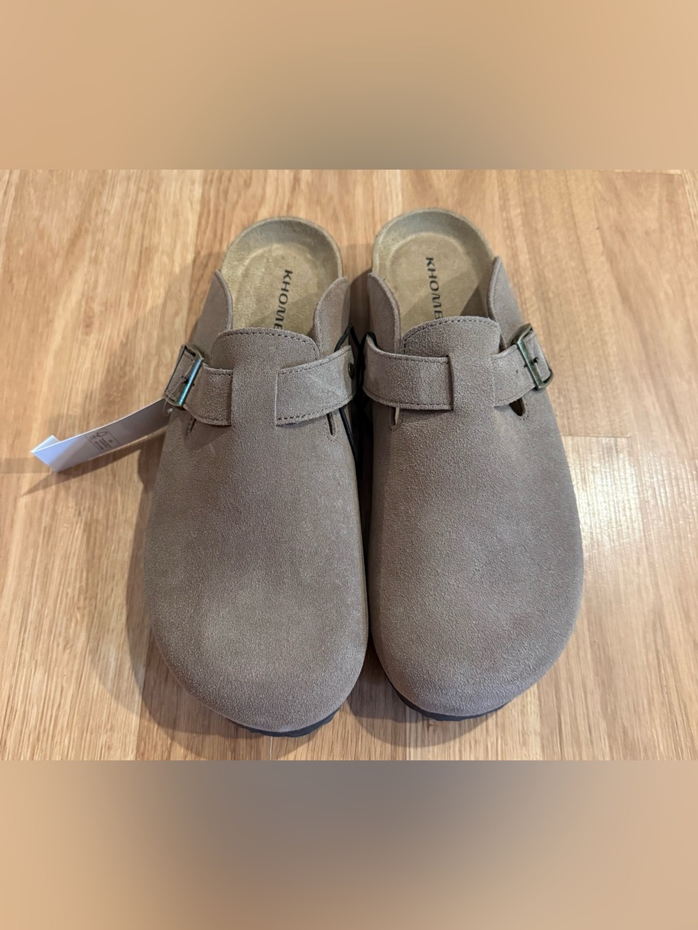 NEW Men’s Khombu Suede Mule Clogs - Taupe - Size 9